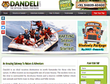 Tablet Screenshot of dandeli.com
